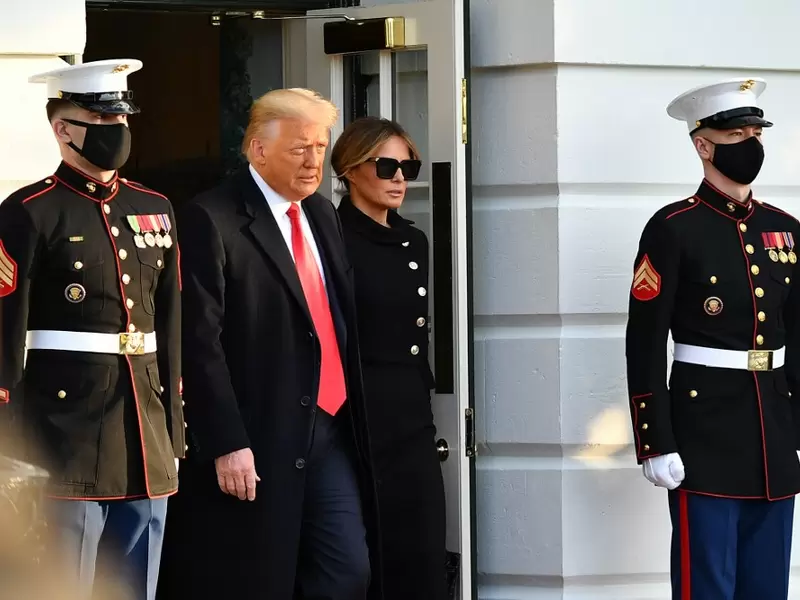 Salida de Donald Trump de la Casa Blanca