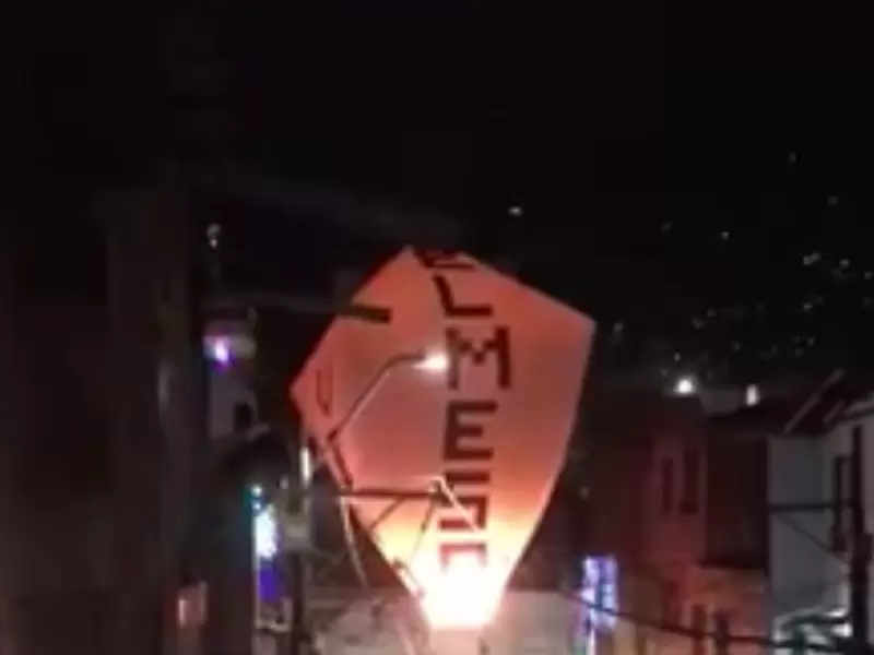 Globo lleno de pólvora en Bello Globo lleno de pólvora en Bello