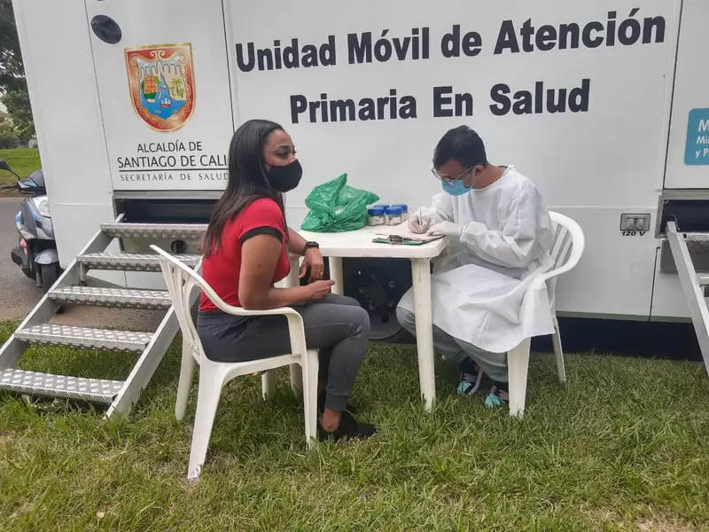 Toma de pruebas COVID