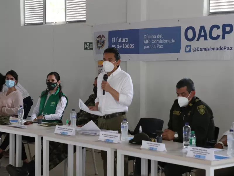 Visita del alto comisionado para la Paz al Bajo Cauca antioqueño