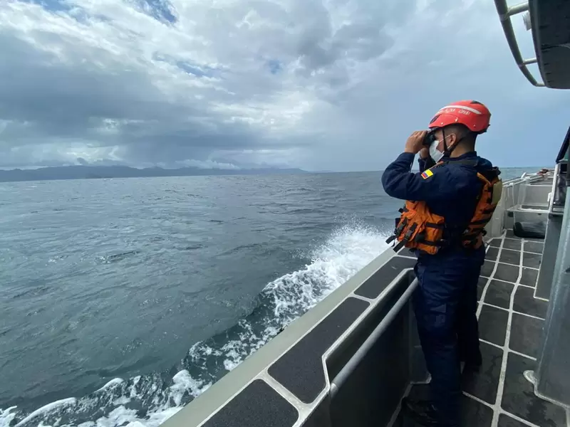 Búsqueda de migrantes que naufragaron en Acandí, Chocó.