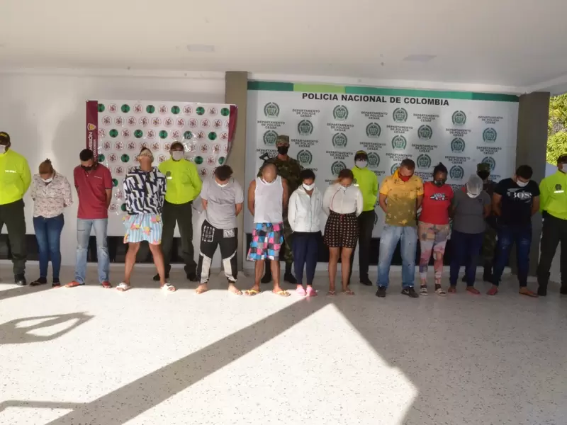 Los capturados eran liderados por alias ' El Oso'.