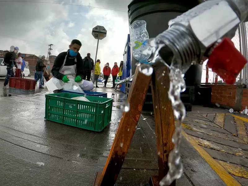 Cortes de agua en Bogotá - obras de acueducto por Metro de Bogotá