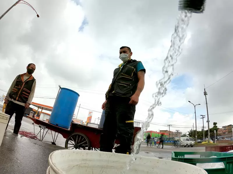 Cortes de agua en Bogotá - obras de acueducto por Metro de Bogotá