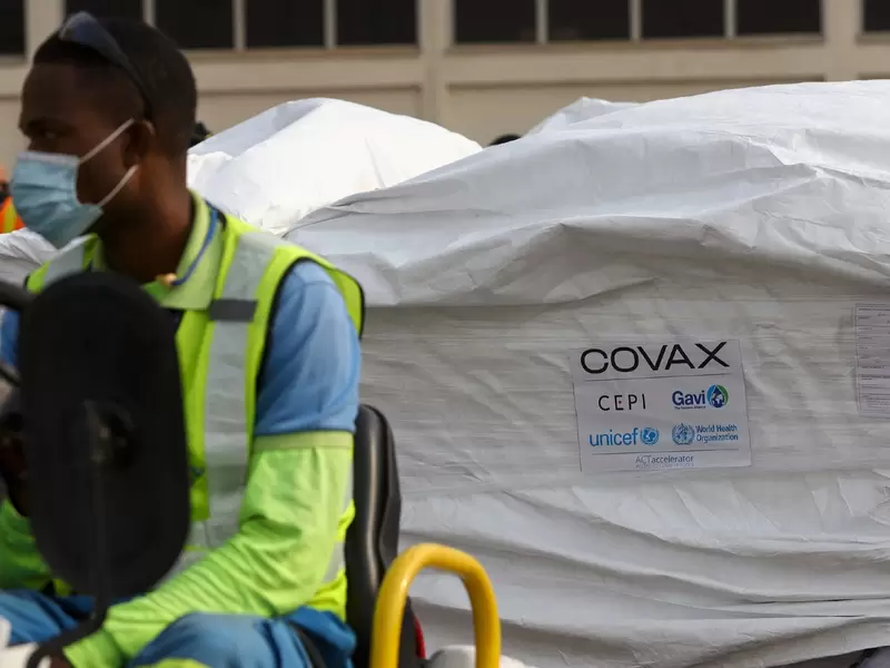 Llegada de vacunas de Covax a Ghana