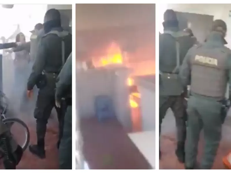 Imágenes de Incendio en CAI San Mateo