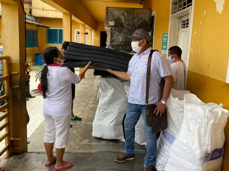Las familias desplazadas han recibido ayudas humanitarias.
