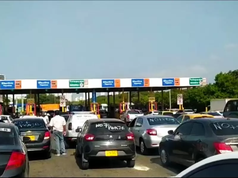 Por dos meses se levantan talanquera de los peajes en Cartagena