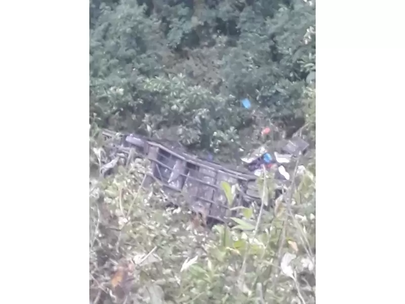 Accidente de bus en Cochabamba, Bolivia