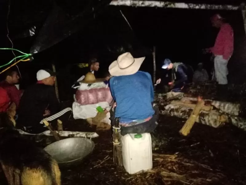 Protesta de campesinos en Anorí, Antioquia.