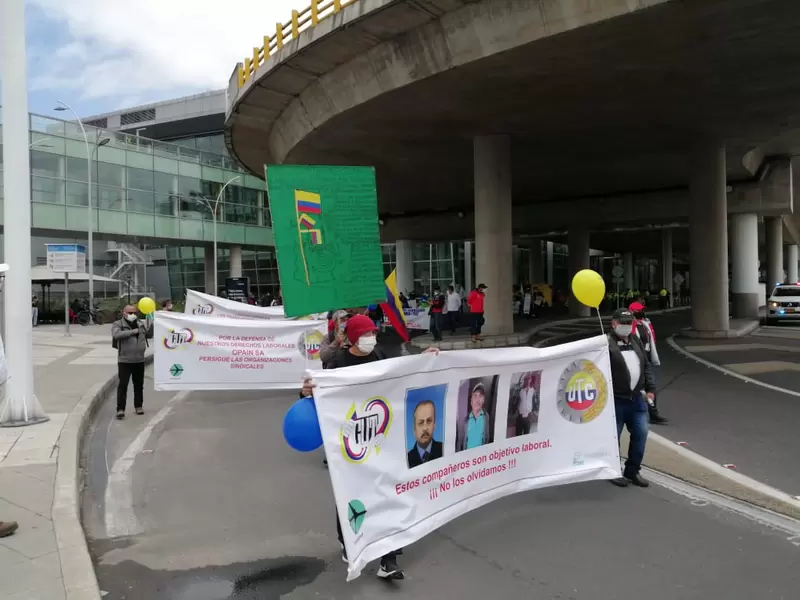 Protesta Trabajadores Aéreos