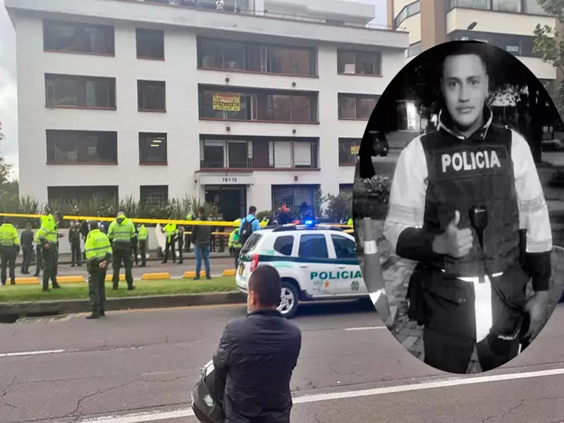 Rechazan muerte del patrullero Edwin Caro en el norte de Bogotá