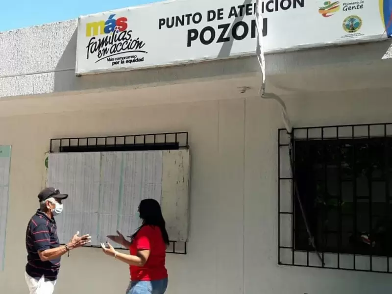 Punto de atención del barrio Pozón de Familias en Acción