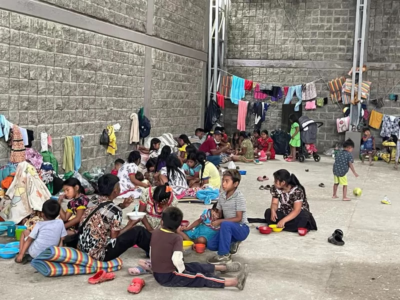 Indígenas Embera Katío refugiados en Risaralda.