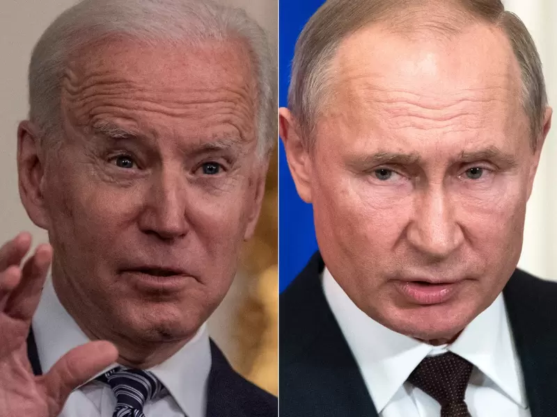 Joe Biden y Vladimir Putin
