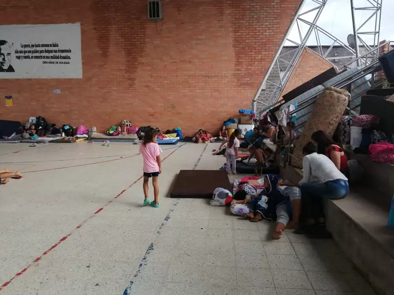 Niños en albergues de Arauquita