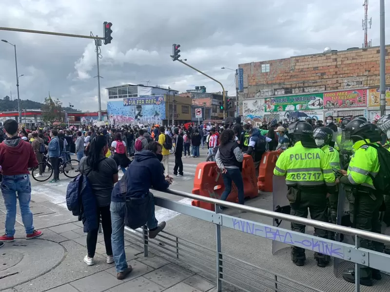 Protestas en Bogotá