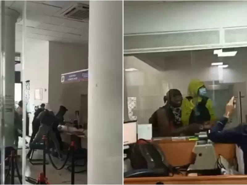 El terror de empleados de banco vandalizado en Cali: “Acá hay personas"