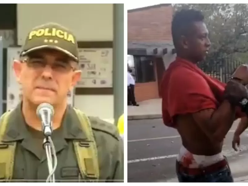 Pelea Fredy Guarín - policía