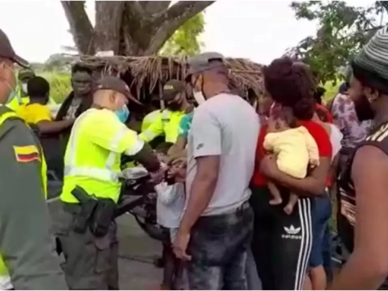 Entre los 97 haitianos, habían 15 menores de edad.