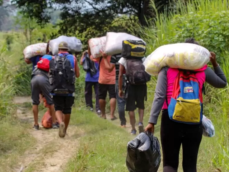 Migrantes venezolanos en Colombia