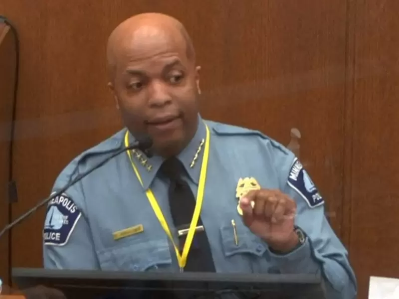 Jefe de policía de Minneapolis, Medaria Arradondo, en juicio por muerte de George Floyd