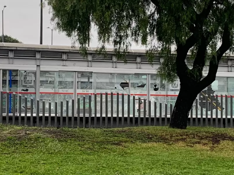 Vandalismo en estaciones de Transmilenio, durante las protestas