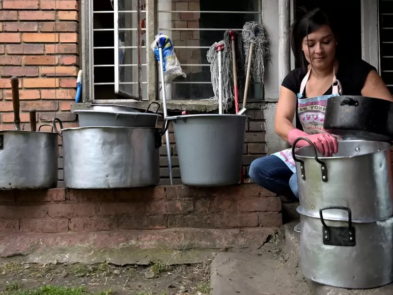 María Edilma Aguilar perdió su trabajo debido a la pandemia.