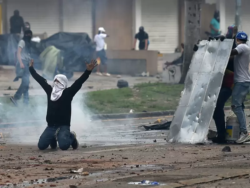Manifestaciones y protestas en Cali, conta la reforma tributaria