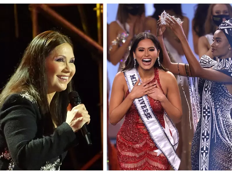 Ana Gabriel y Andrea Meza, Miss Universo son relacionadas como madre e hija Ana Gabriel y Andrea Meza, Miss Universo son relacionadas como madre e hija
