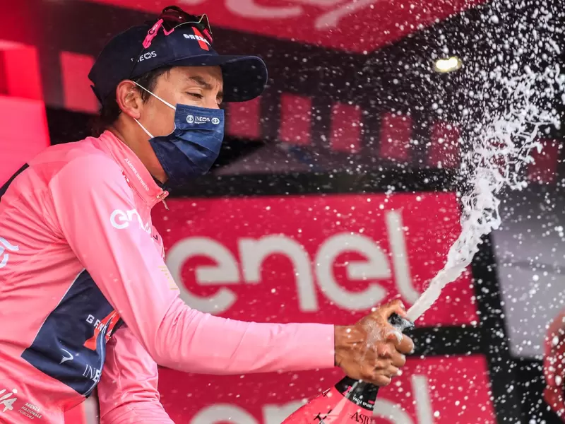 Egan Bernal, líder del Giro de Italia de 2021 Egan Bernal, líder del Giro de Italia de 2021