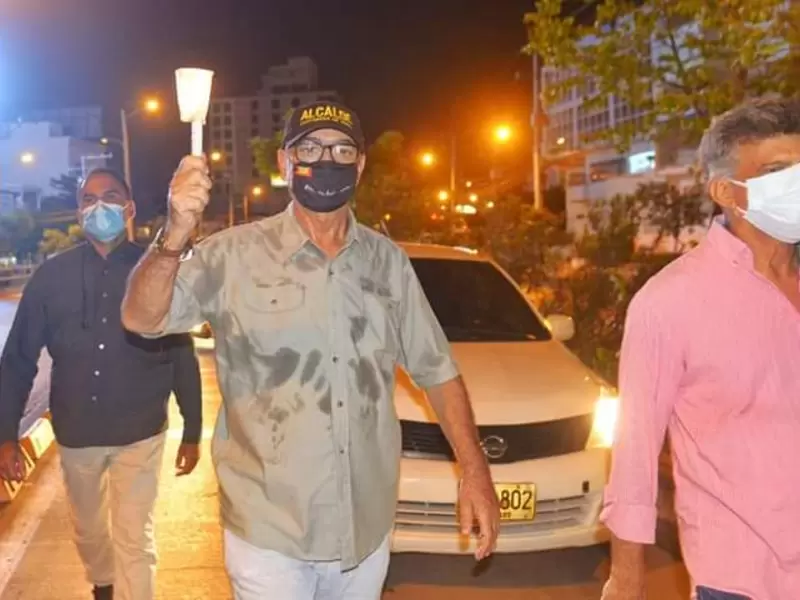 Alcalde William Dau, en manifestaciones