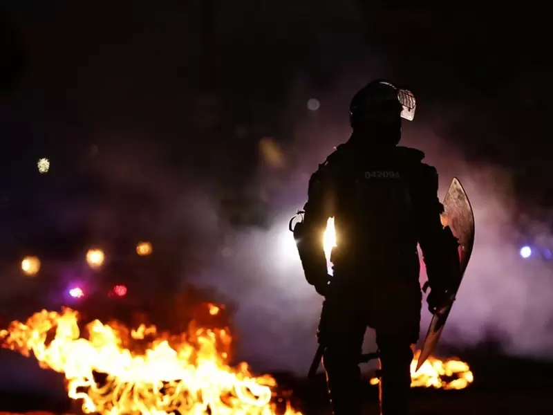 Disturbios en Bogotá
