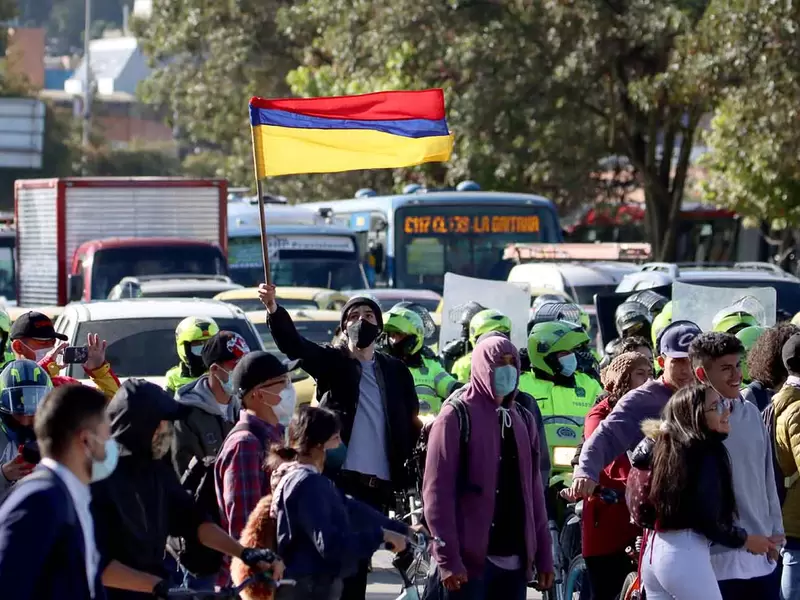 Bloqueos en Bogotá - Paro nacional