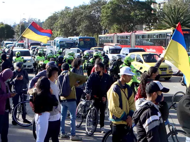 Bloqueos en Bogotá - Paro nacional