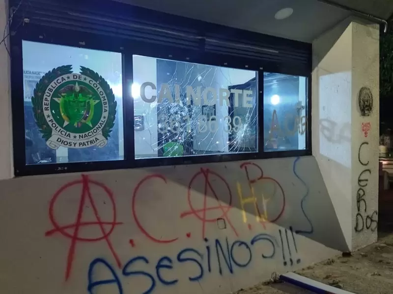 Vandalizaron un CAI de Itagüí