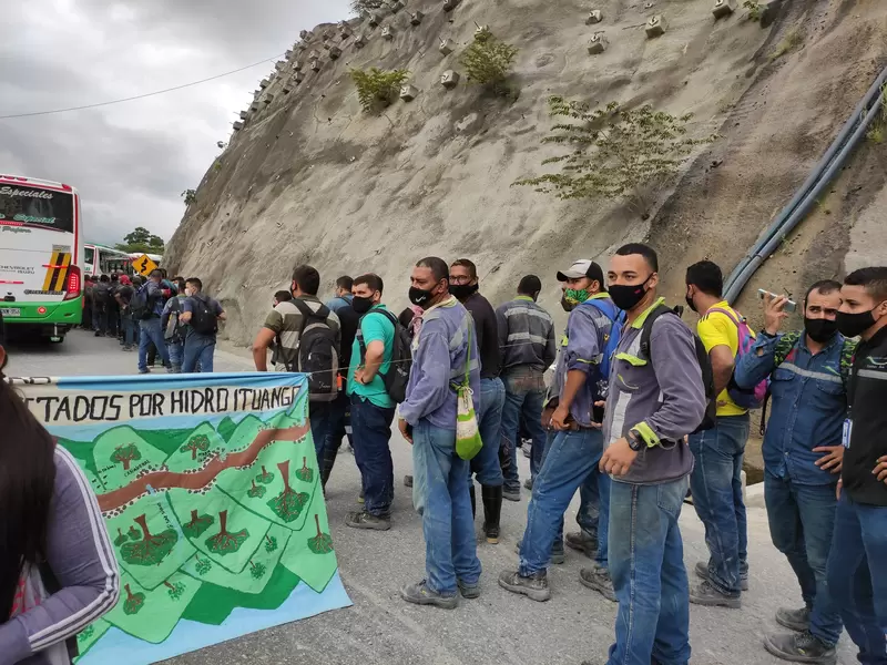 Afectados de Hidroituango protestas en Ituango, Norte de Antioquia.