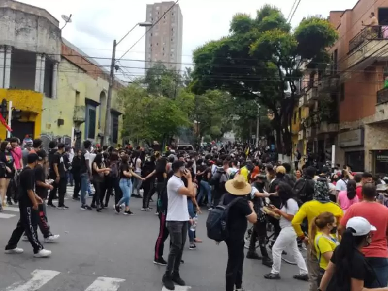 Marchas en Medellín.