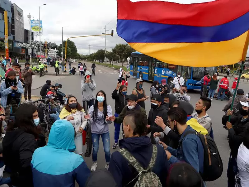 Protestas en Bogotá - bloqueos en Bogotá 12 de mayo