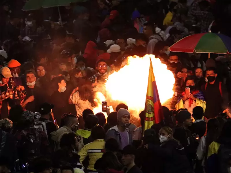Paro nacional Colombia 15 de mayo / Manifestación en Los Héroes