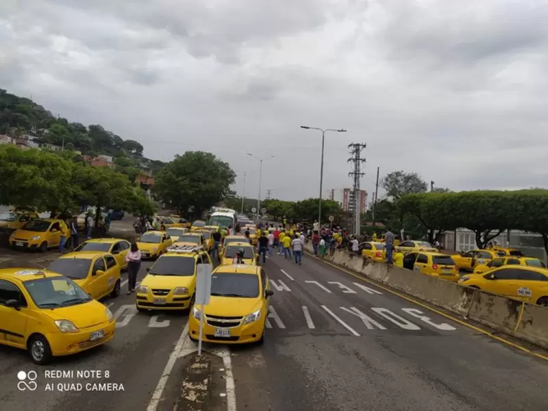 Paro de taxistas en Cúcuta