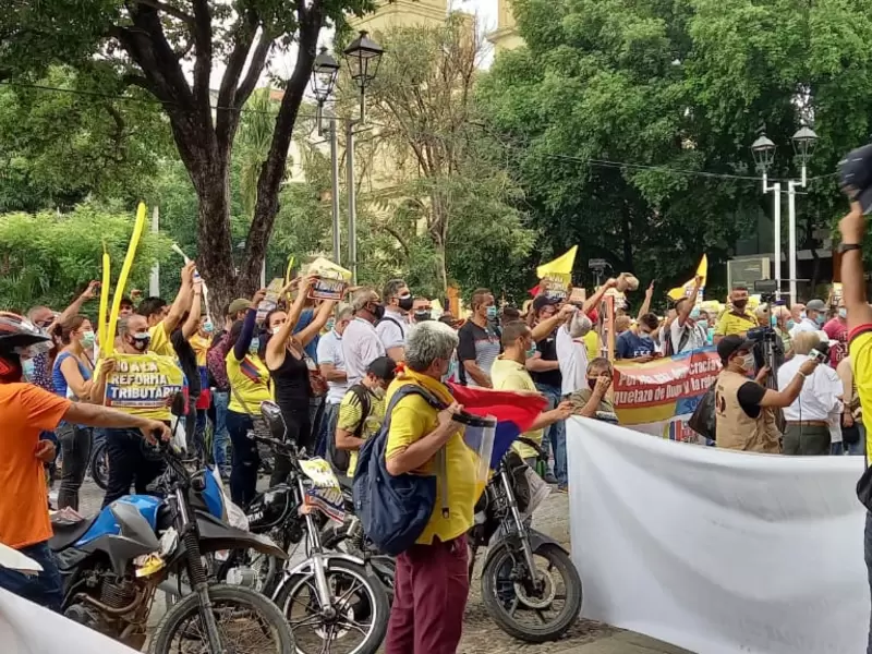 Protestas en Cúcuta contra Reforma Tributaria