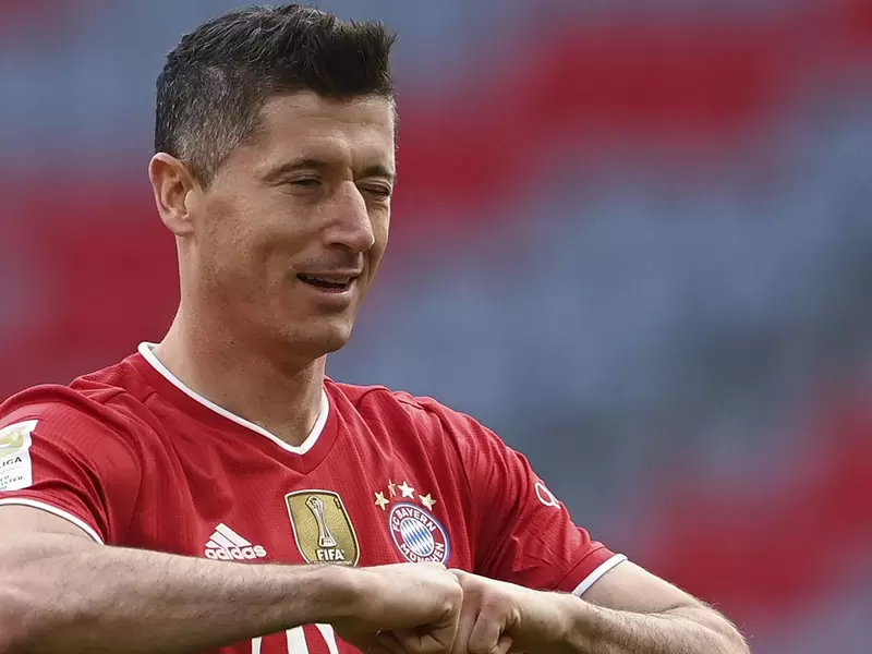 Robert Lewandowski, delantero del Bayern Múnich