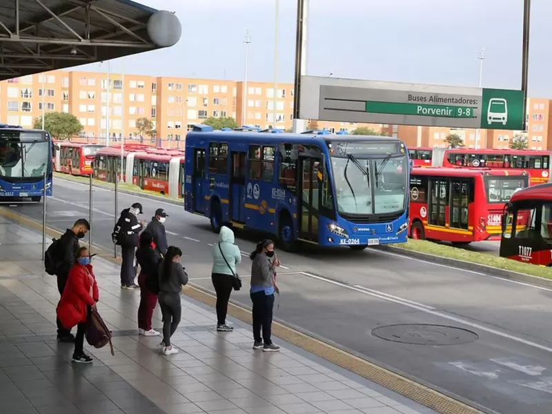 Portal Transmilenio cerrado por bloqueos