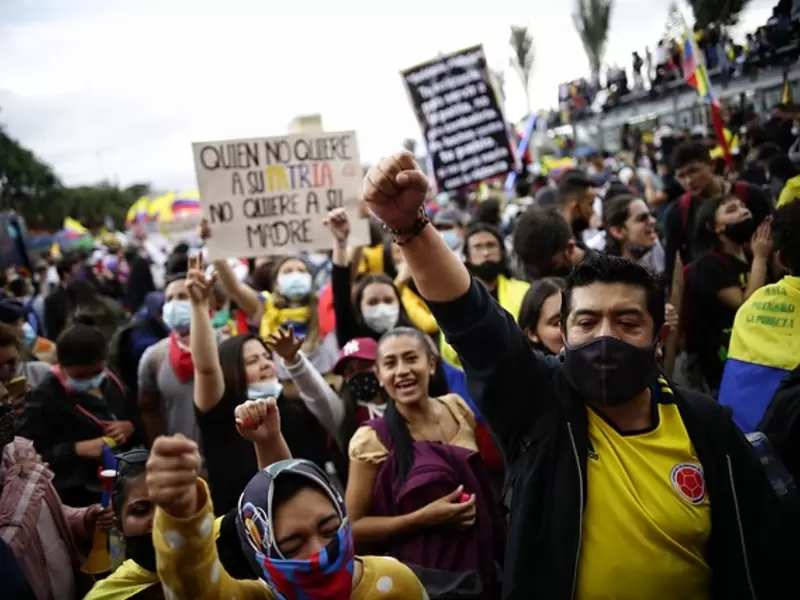 PROTESTA EN BOGOTÁ