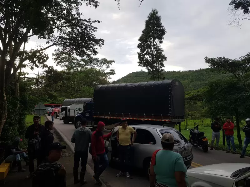 Bloqueo la vía Cúcuta- Tibú-Ocaña