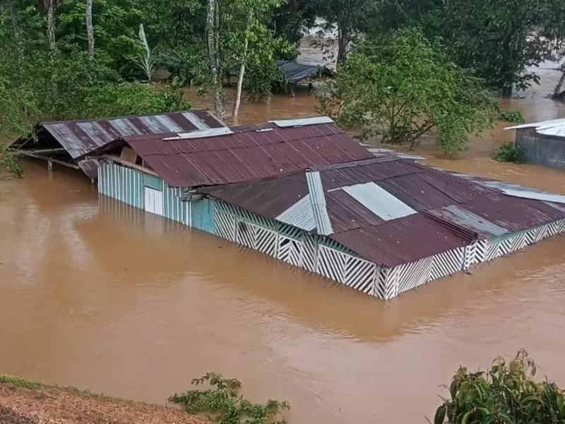 Inundaciones por las lluvias en Antioquia.