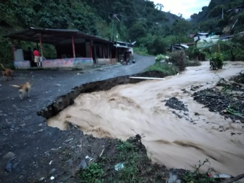 Afectaciones por las lluvias en Antioquia. (Imagen referencial).
