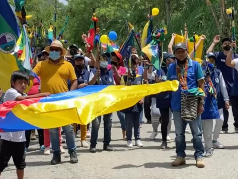 La minga indígena en Antioquia ha sido pacífica.