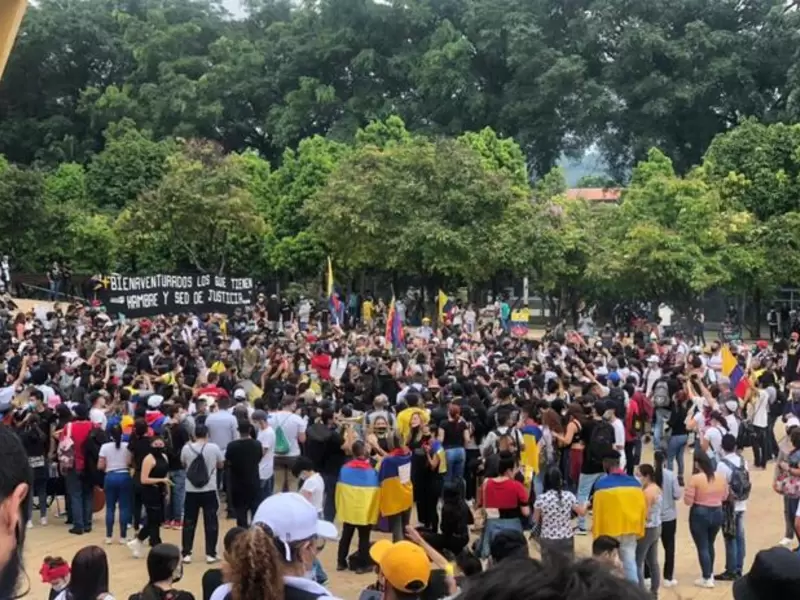 Referencia de marchas en Medellín.